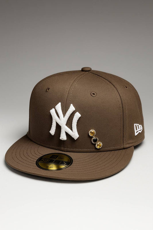 Brown New York Yankees Fitted Cap